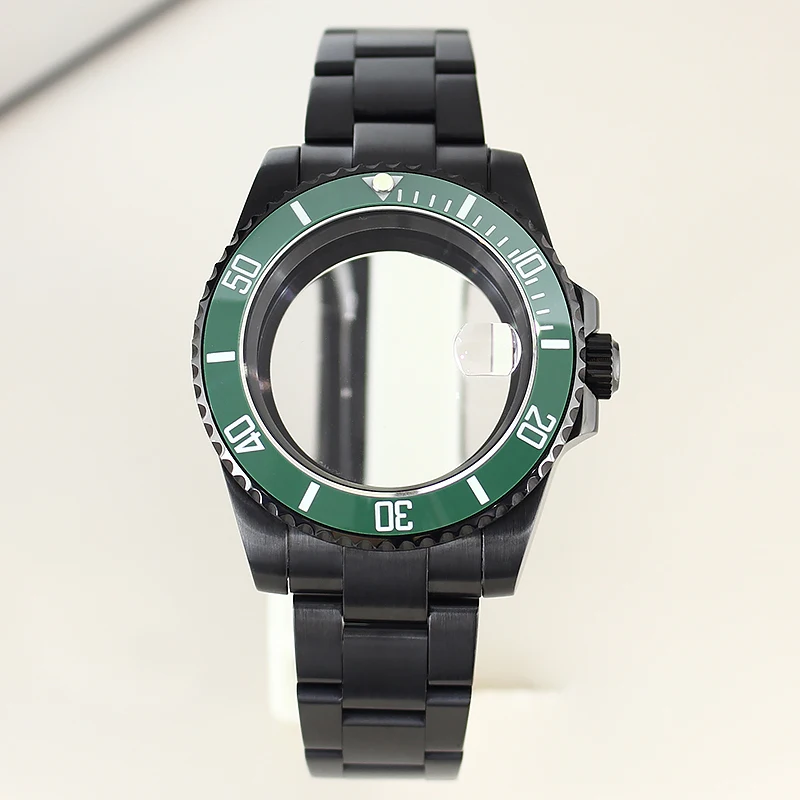 Мужские черные часы 40 мм модель Φ нержавеющая сталь 316L для Seiko NH35 NH36 NH38/34 Miyota 8215 ETA