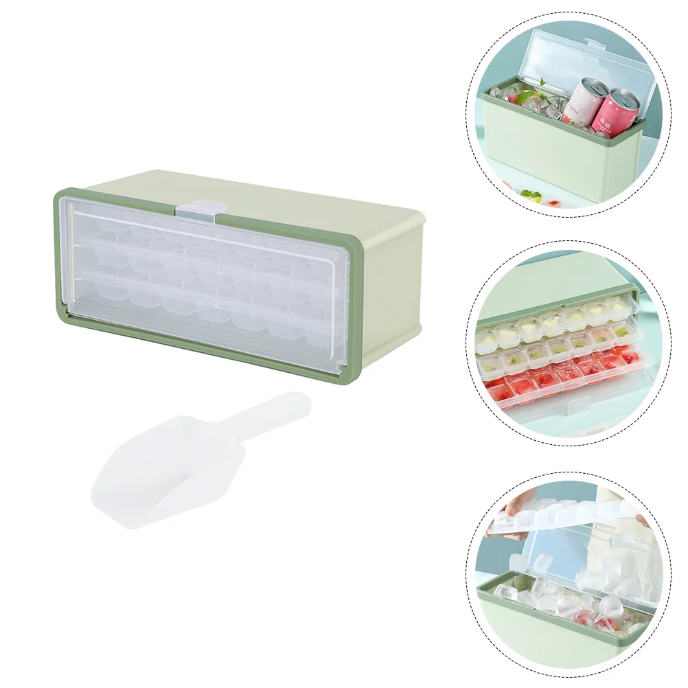 

1 Set Tray Diy Cube Sugar Molds Making Tray Maker with Lid Cube