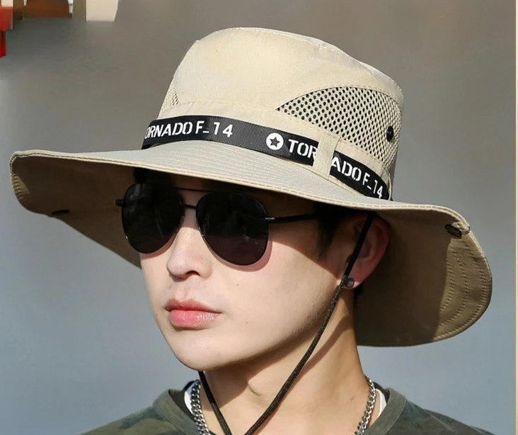 

Hat New Men's Top Hat Outdoor Mountaineering Sunshade Sun Protection Hat British Gentleman Hat Cowboy Hat