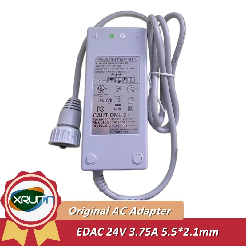 

Оригинальный блок питания EDAC EA10952 EA10952E 24 В 3,75 А, Зарядное устройство Для ECOVACS WINBOT W920 W950 880 WI WB10 W836