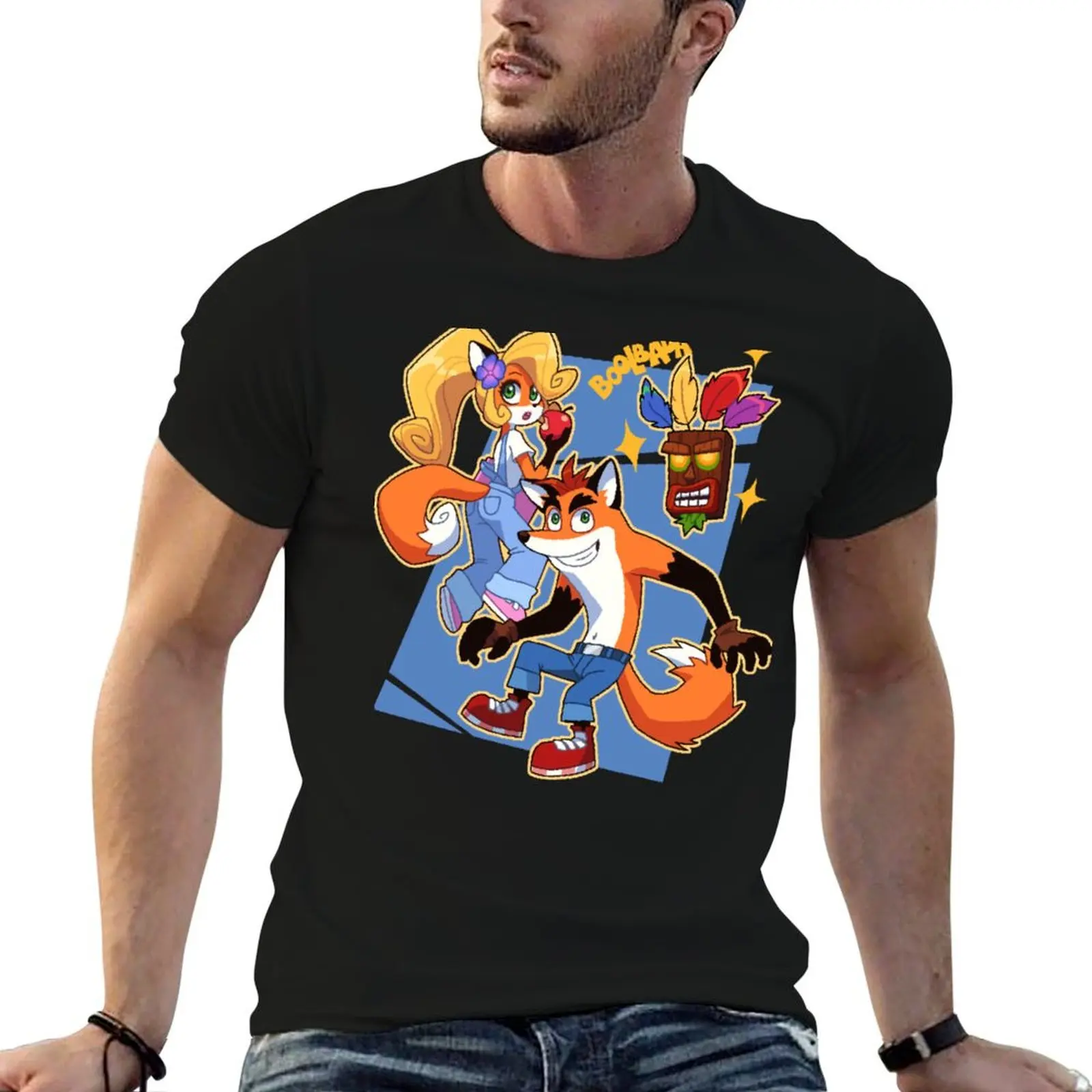 Фото Футболка Photo Apparell - Crash Bandicoot, забавные футболки, хлопковые футболки G-Man для мужчин, забавные футболки с темным юмором, футболка с темным юмором №1