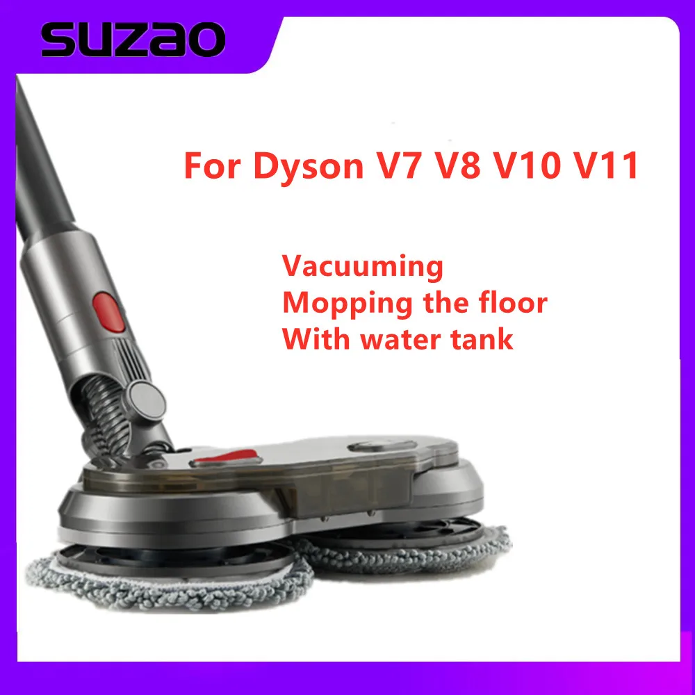 Electric Mop Head Attachment for Dyson Vacuum Cleaner V7 V8 V10 V11 With Water Tank Household Cleaner Brush Head