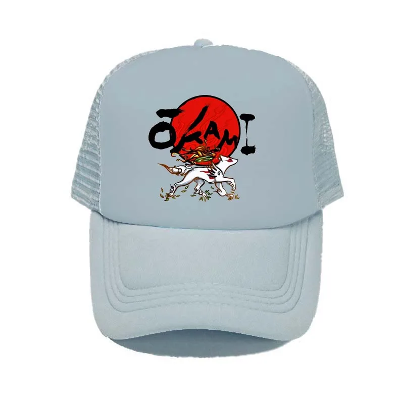 Оками Гейм Тракер Хэт Шинто Богиня Солнца История Снэпбэк Кепка Огненный Белый Волк Аматерас Сетчатый Мужчины Женщины Великие Божественные Кепки YY377.