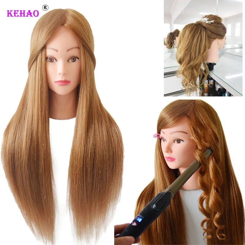 голова куклы манекен для причесок с волосами человеческие смешанные