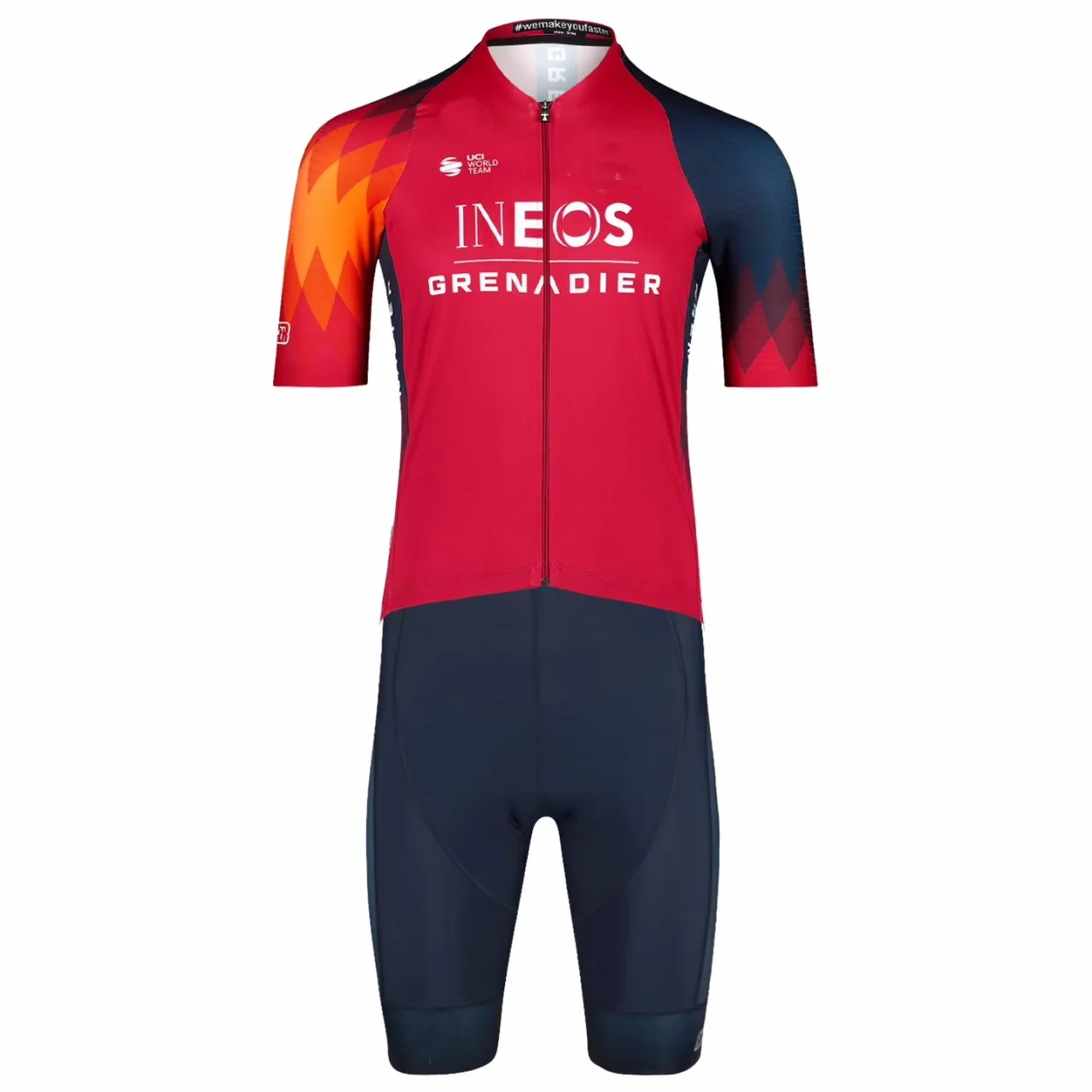

LASER CUT Skinsuit 2023 INEOS Grenadier TEAM Bodysuit SHORT Cycling Jersey Bike Bicycle Clothing Maillot Ropa Ciclismo