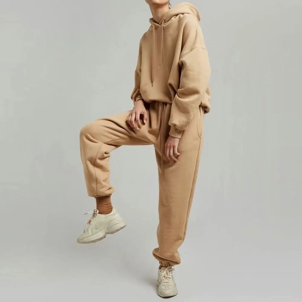 

Women casual set long sleeve fashion hooded sweatshirt + long pants