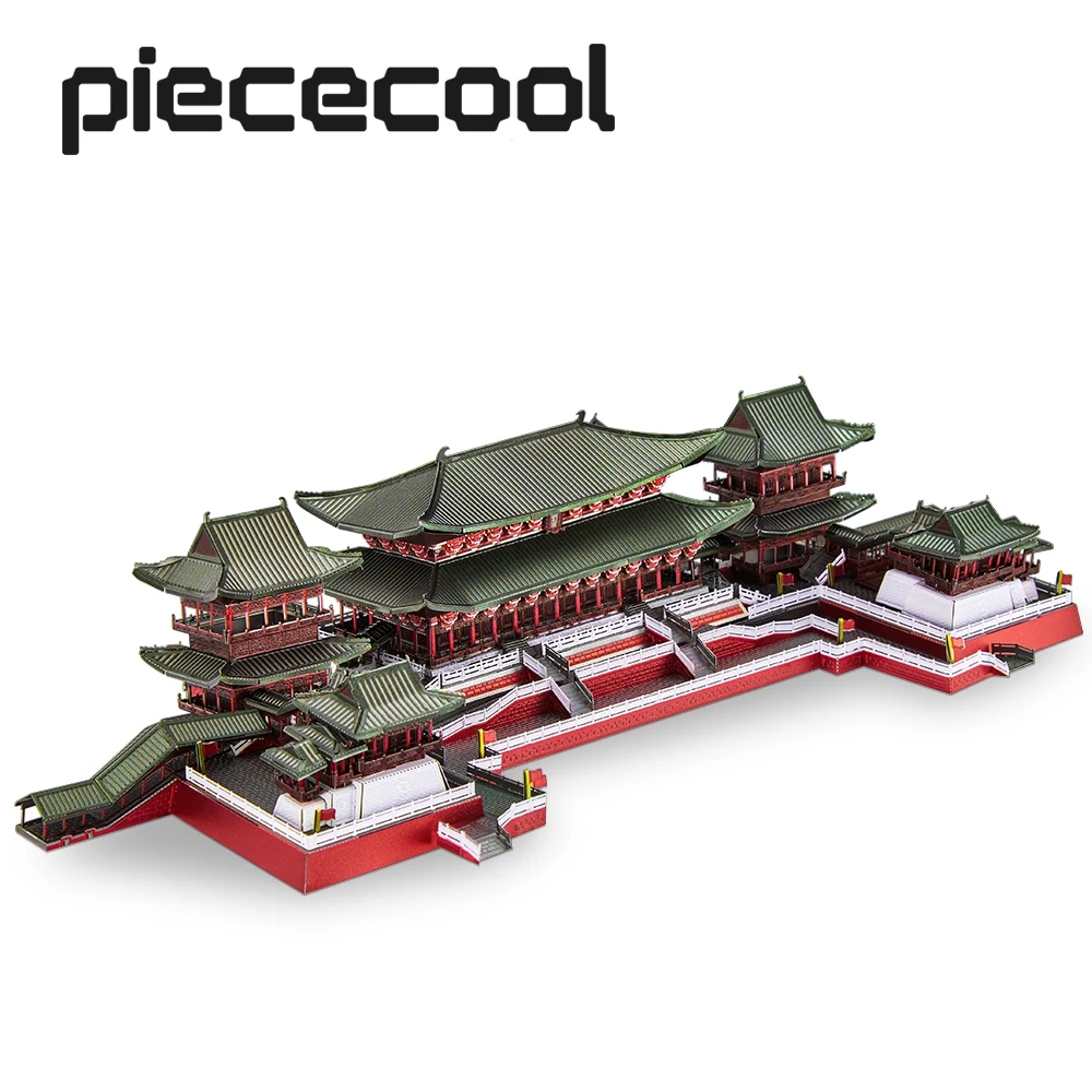 

Piececool Model Building Kits Daming Palace 3D Metal Puzzle Assembly Model Kit Jigsaw DIY Toys for Teen Home Decoration