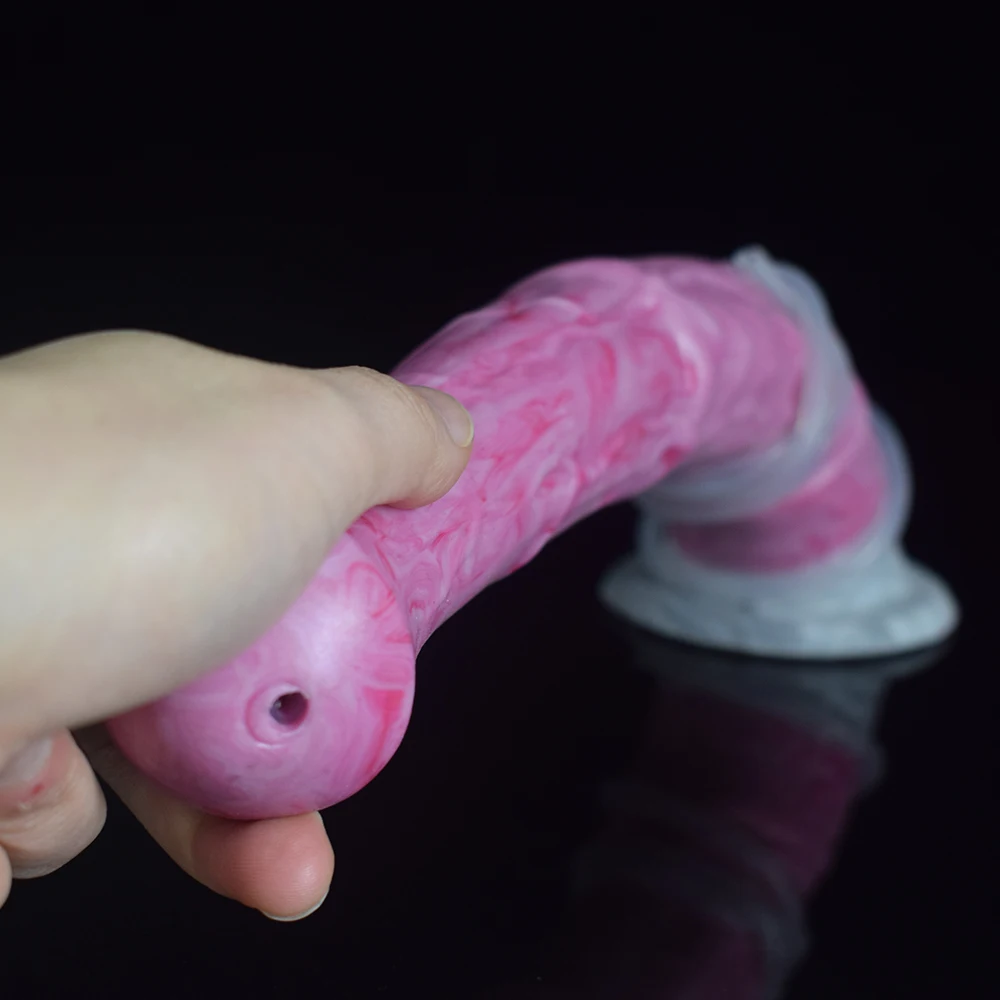 LUUK длинный лошадиный фаллоимитатор эякуляции Фэнтези пенис животный Сквиртинг