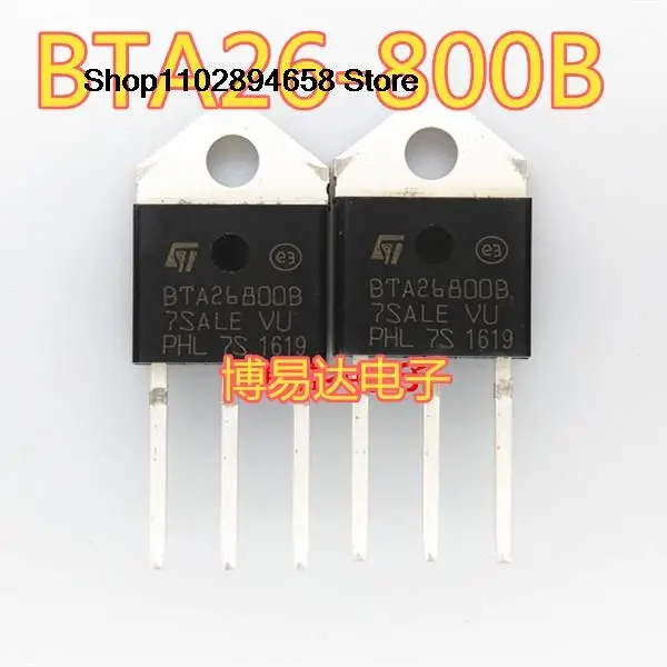 

10Pcs BTA26-800B BTA26800B TO-3P 800V 25A