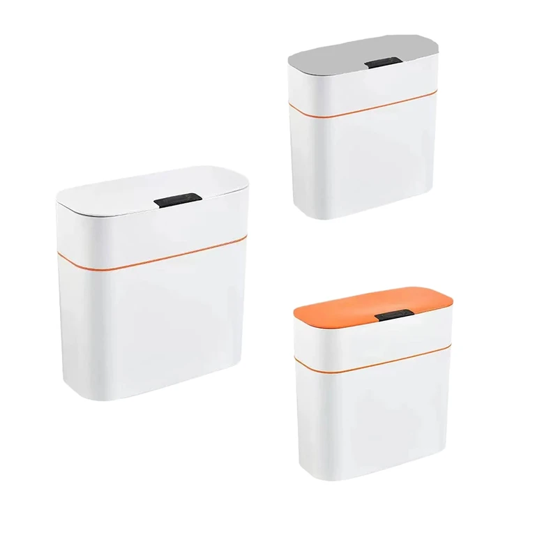 

13L Smart Sensor Automatic Trash Can Home Induction Garbage Bin Toilet Waterproof Narrow Seam Sensor Bin