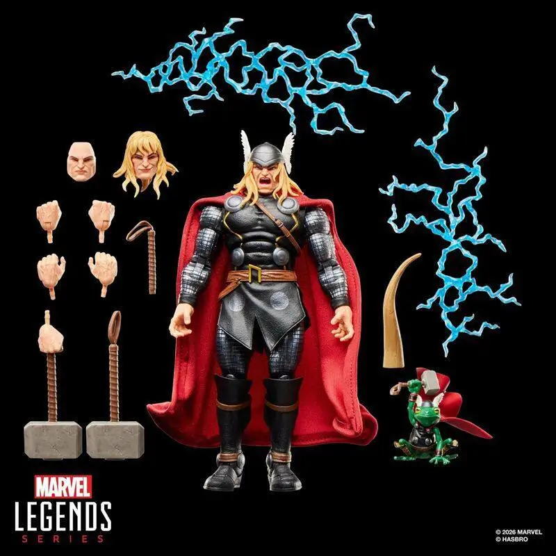 Фото 【Предзаказ】Оригинальная фигурка Marvel Legend 6 дюймов (15 см) из серии Ultimate Thor, изысканный подарок ручной работы на день рождения, украшение №2