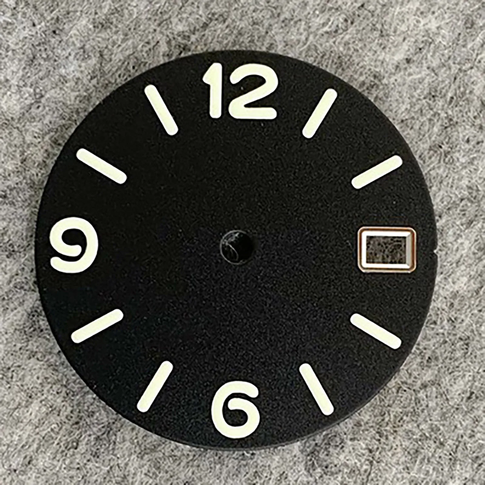 Green Luminous 28.5mm Watch Dial 369 Nails Frosted Dial Watch Accessories for NH35 NH36/4R/7S Movement