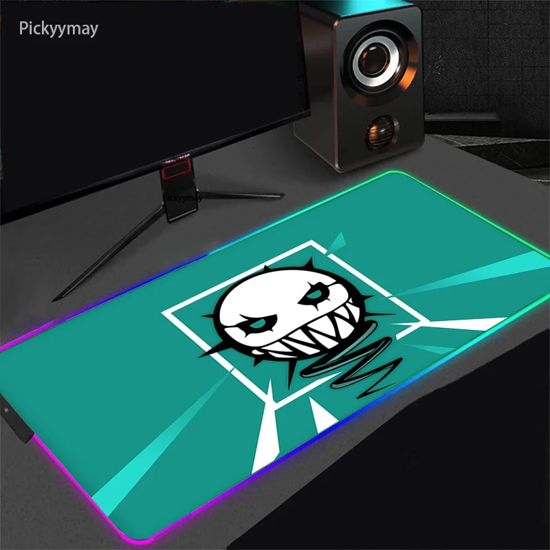 

RGB аниме игровой коврик для мыши Радуга шесть геймеров клавиатура светодиодный светодиодная подсветка коврик большой Настольный Коврик Дл...