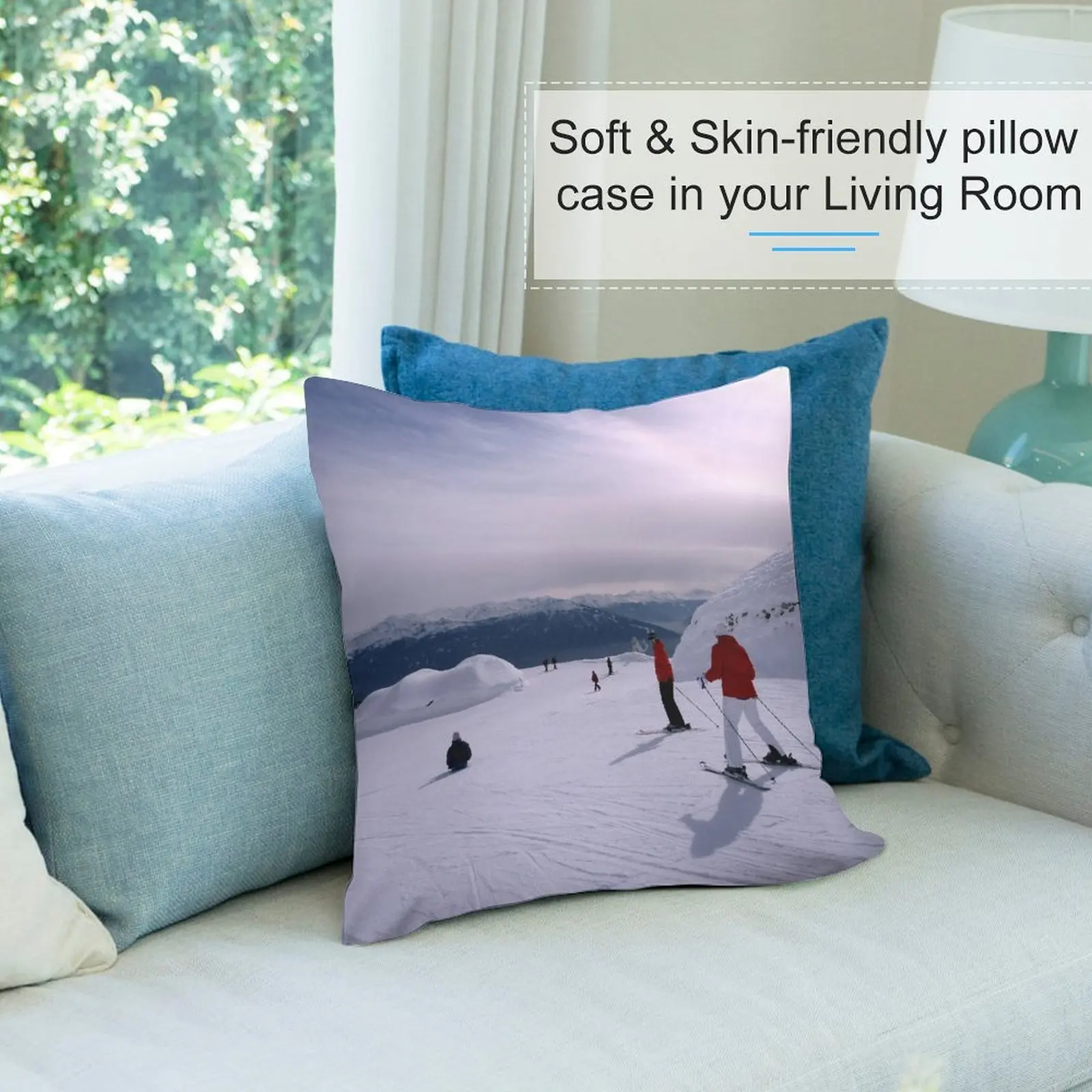Лыжные склоны подушки для диванных подушек Innsbruck декоративная подушка