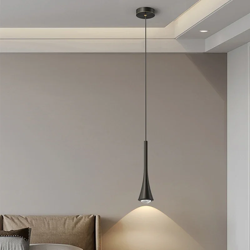 FKL Современная скандинавская медная маленькая люстра роскошная гостиная