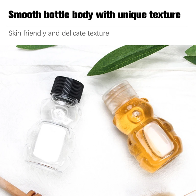 

Cute Squeeze Honey Container Drinking Cup Portable Shaker Drink Bottle Plastic Honey Bear Bottle Honey Squeeze Empty Bottle