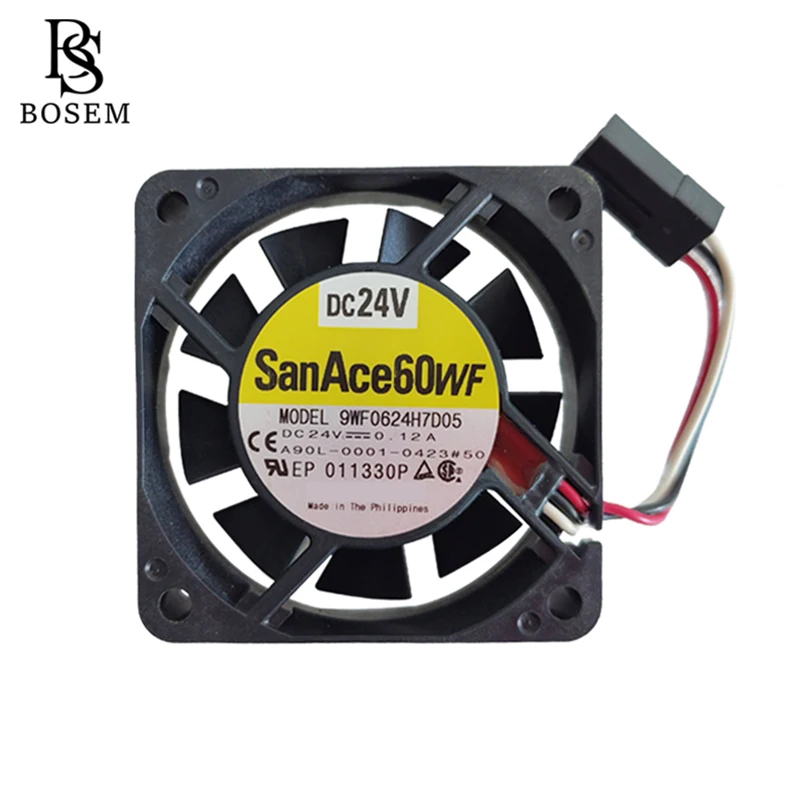A90L-0001-0423 #50 9WF0624H7D05 60*60*15 мм охлаждающий вентилятор с разъемом Fanuc