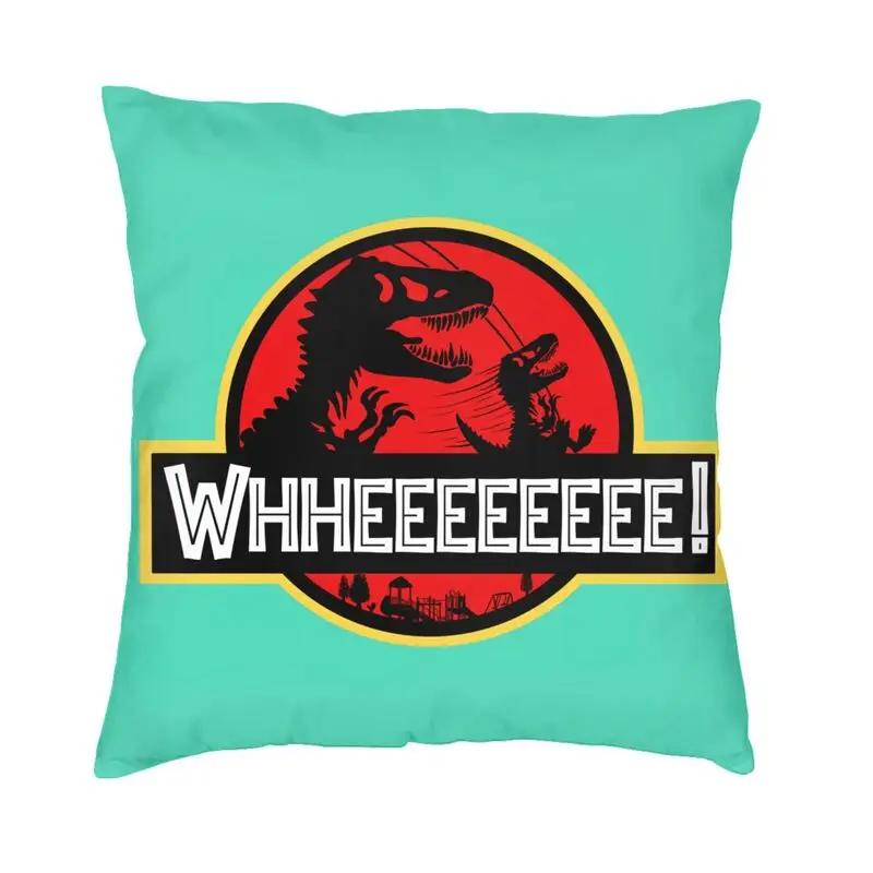 

Динозавр мир Юрского периода Swingset квадратная Подушка Чехол для дома декоративные подушки Whheeeee диванная подушка для автомобиля двустороння...