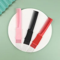 men hairbrush hair comb double side steel comb styling tool teeth professional men oil head curly comb hairdressing tool