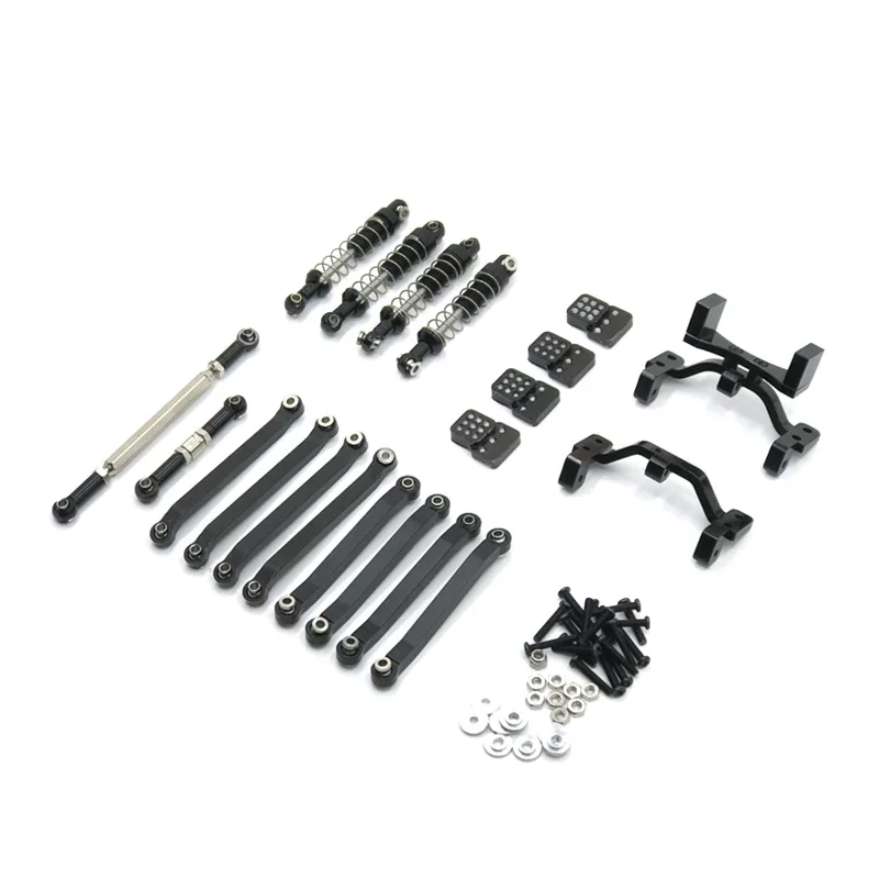 

Metal Connecting Rod Spring Shock Absorber Shock Bracket Kit For MN 1/12 D90 D91 D96 MN98 MN99S RC Car Parts Metal Upgrade