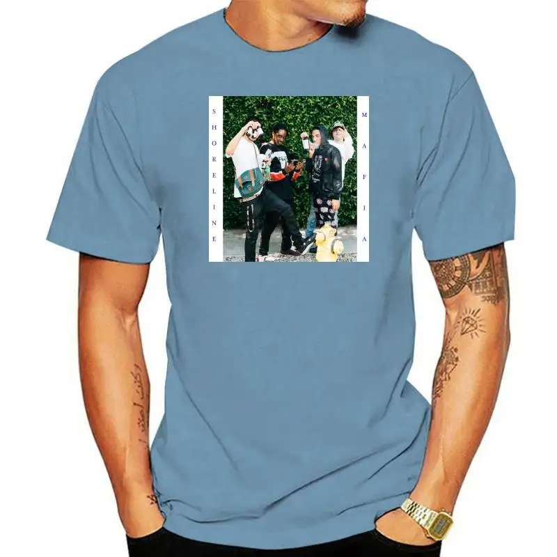 

Shoreline Mafia Rapper Hiphop Short Sleeve Shirt Size S - 2Xl Vintage Graphic Tee Shirt