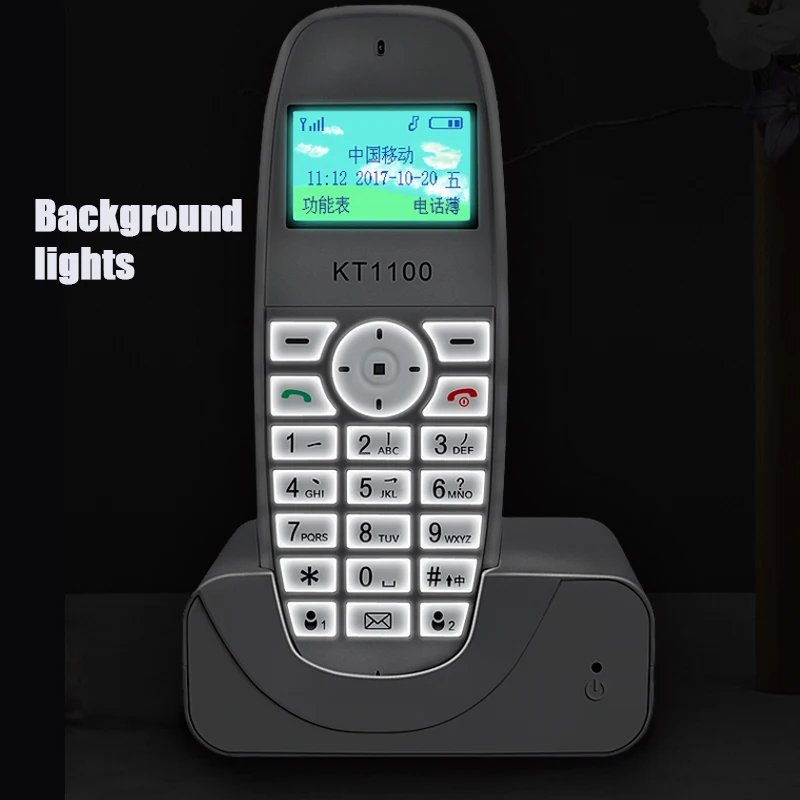 gsm 9001800mhz cordless phone landline telephone with sim call id fixed wireless telephone for home office free global shipping