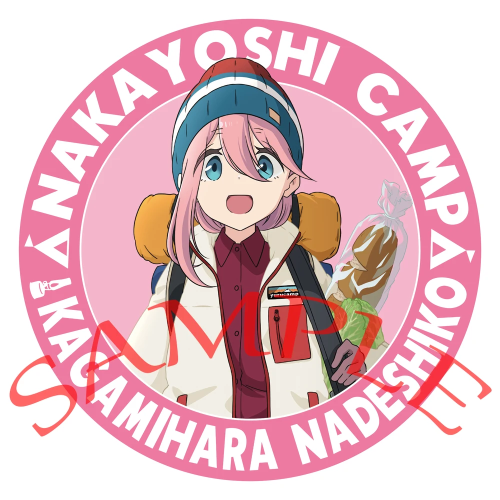 Anime Laid-Back Camp Cosplay Ena Saitou Inuyama Aoi Shima Rin Cartoon Badge Brooch Pins Accessories Christmas Gifts
