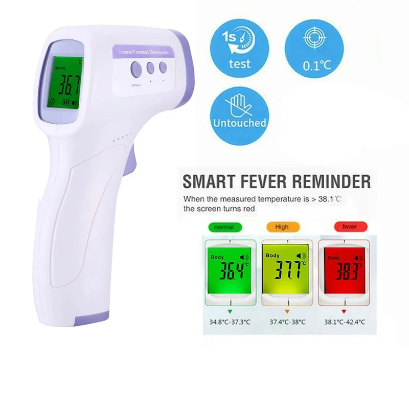 

Forehead Ear Non-Contact Body Termometro Infrared LCD Adult Fever IR Baby Home Health Care