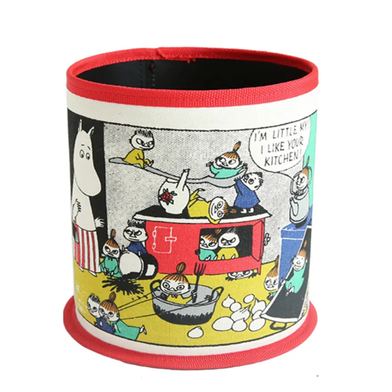 

New Kawaii Anime Kids Woman Canvas Home Storage Box Make up Cosmetic Bags Cases Car Trash can Garbage can For Children