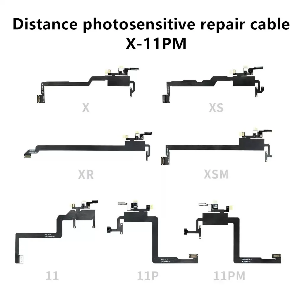 Светочувствительный ремонтный кабель Qianli для телефона X 11 12 13 14 Pro Max ушной динамик