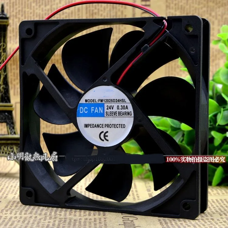 

New original FM12025D24HSL 24V 0.30A 12CM 2-wire silent chassis cooling fan