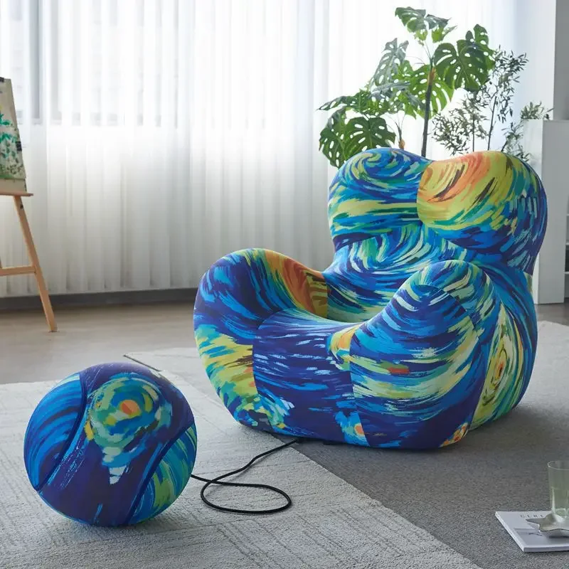 

Lazy Sofa Living Room Children's Balcony Recliner Shaping Cotton Designer Ball Chair
