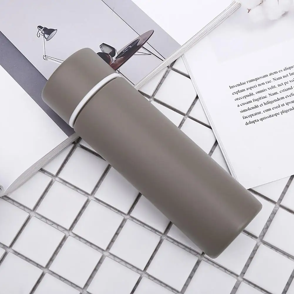

Insulated Cup Practical Straight Body Frosted Texture Stainless Steel Insulated Bottle Gifts Thermal Cup Insulated Bottle