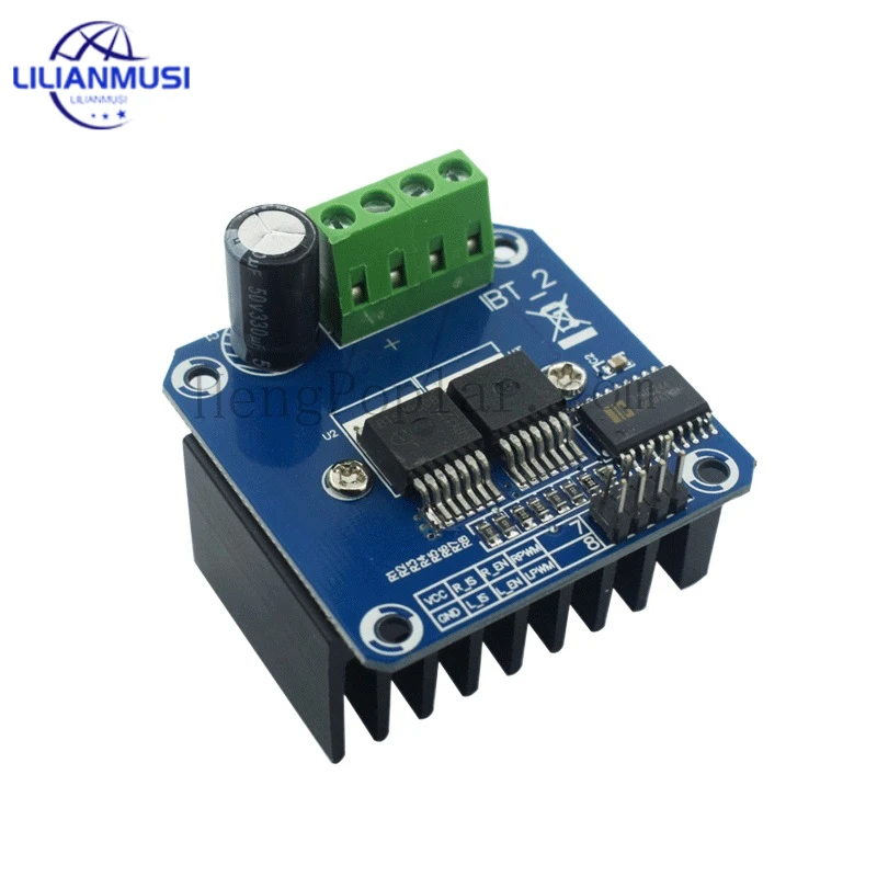 Двойной модуль двигателя высокой мощности BTS7960 43A H-bridge/smart car/