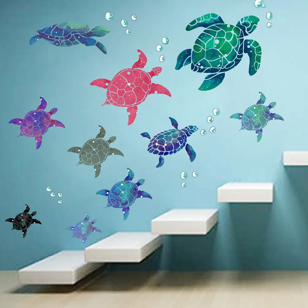 

Sea Turtle Wall Sticker Vinyl Decals For Nursery Ocean Animal Decor Cute Decorative Stickers