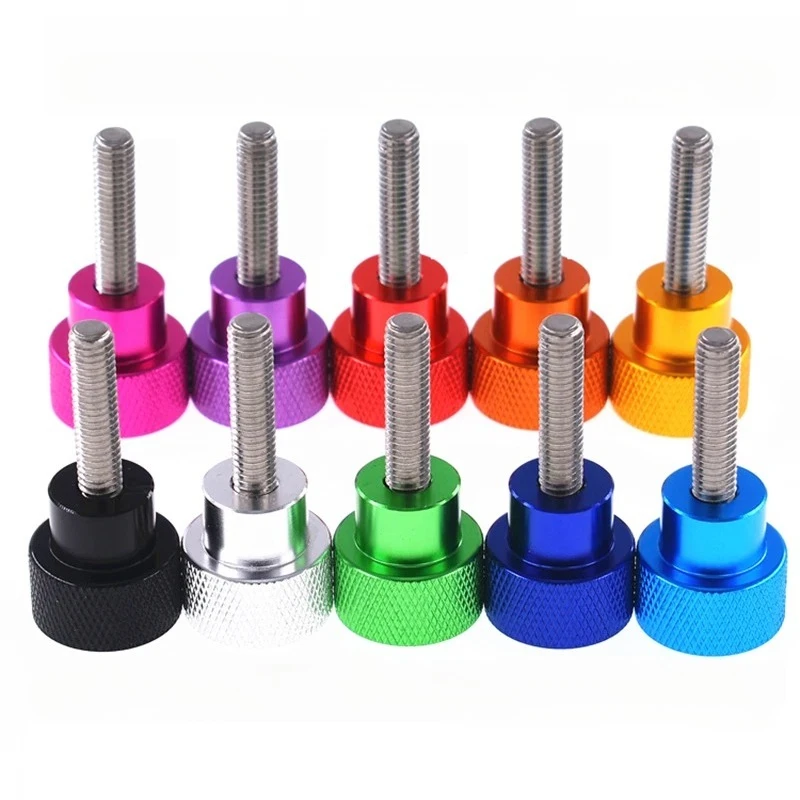 

Цветные винты М6 с накатанной головкой из алюминия 8-60 мм