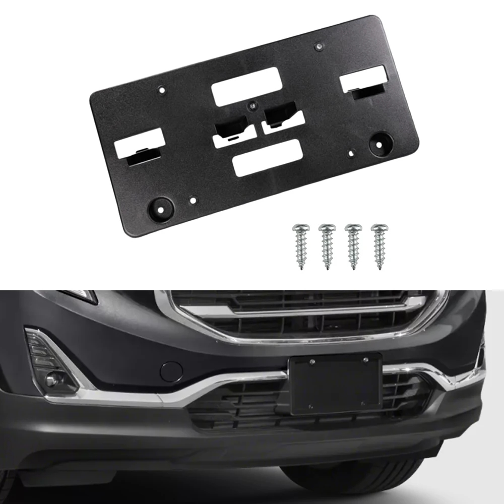 

23462463 GM 1068209 Передний бампер автомобиля, рамка номерного знака, кронштейн, совместимый с GMC Terrain 2018 2019 2020 2021, автомобильные аксессуары