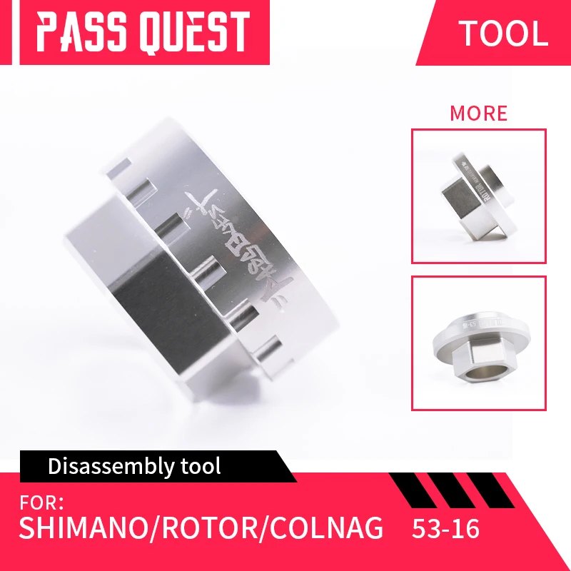 

PASS QUEST Bike Bottom Bracket Tool's Sprocket Tool for Shimano/COLNAG/ROTOR RREX 3D Bike Sprocket Installer bike accessories