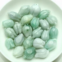 natural myanmar a jadeite jade beads diy 100 real green jade flower necklace gift real jade bead bangle bracelets for women