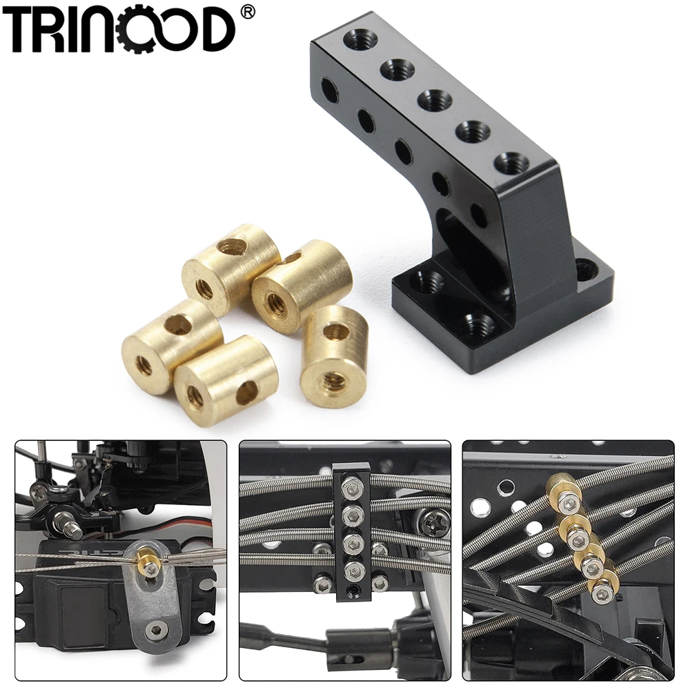 

TRINOOD Differential Line Mount Bracket Brass Lead Column for 1/14 Tamiya Tractor Truck Trailer Cargo RC Car Upgrade Parts