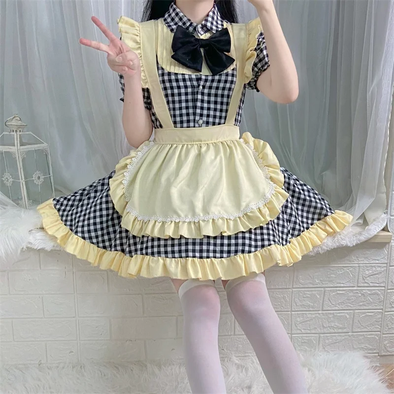 

HAYA Sexy Maid Outfit Lolita Soft Girl Dress Loli Maid Uniform Cosplay Anime Cosplay Dress Women Japan Lolita Dress Goth Lolita