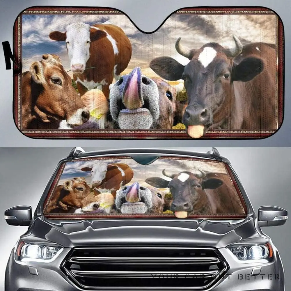 

Забавный солнцезащитный козырек для молочных коров на закате, Забавный солнцезащитный козырек для машины, Забавный солнцезащитный козырек для молочных коров, фермы, животных на закате, автомобильный солнцезащитный козырек, лобовое стекло