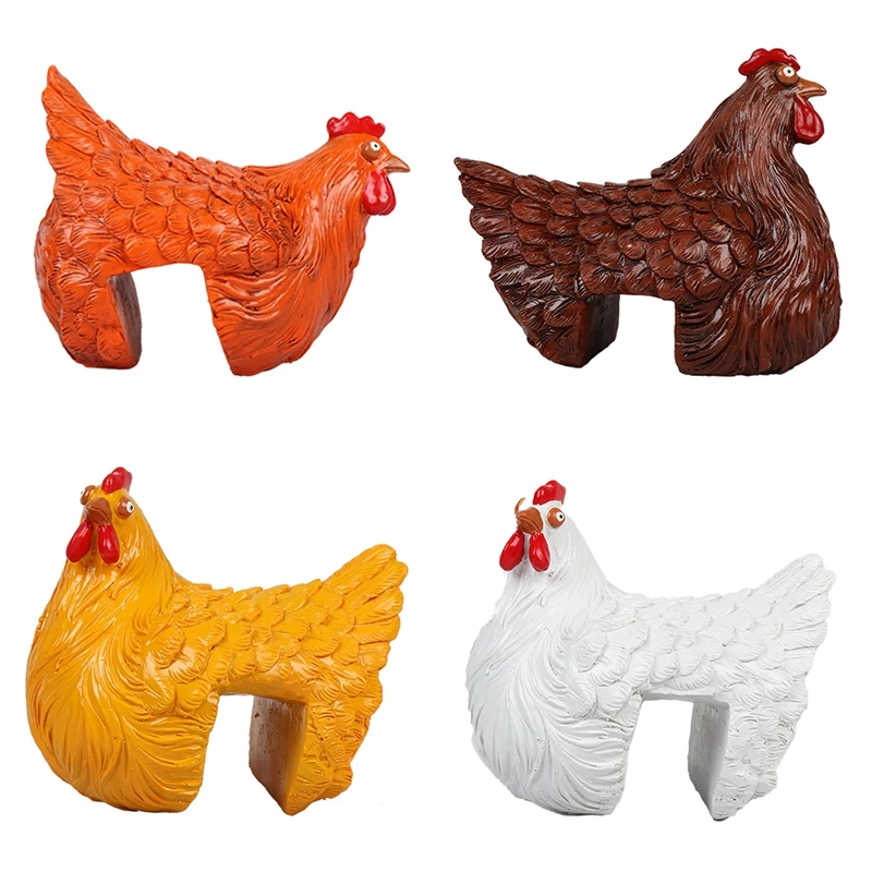 

Hot-Resin Rooster Chicken Desktop Decor Rooster Garden Statue Chicken Yard Art Outdoor Decor Farm Animal Lawn Decor