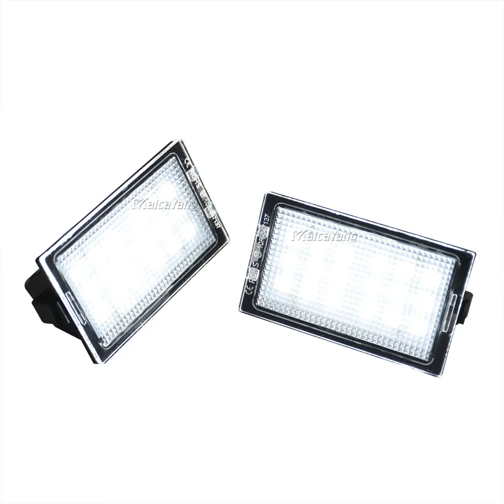 

2X 18 LEDs White Car Number Lamps For Land Range Rover Sport L320 Discovery 3 4 LR3 LR4 Freelander 2 LR2 License Plate Lights