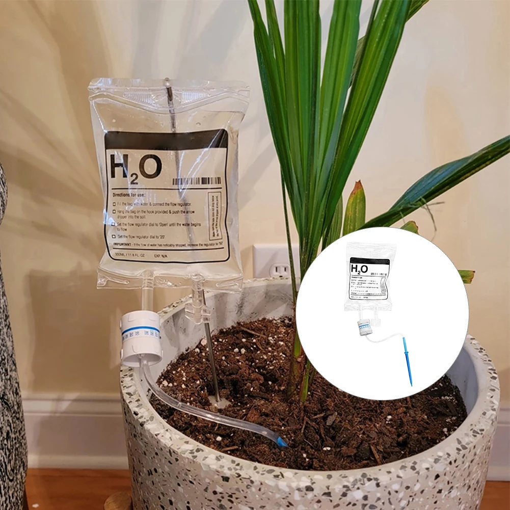 

Automatic Watering Dripper Infusion Bag Adjustable Plant Flower Water Household Adjustable Plant Flower Drip Irrigation 350ML