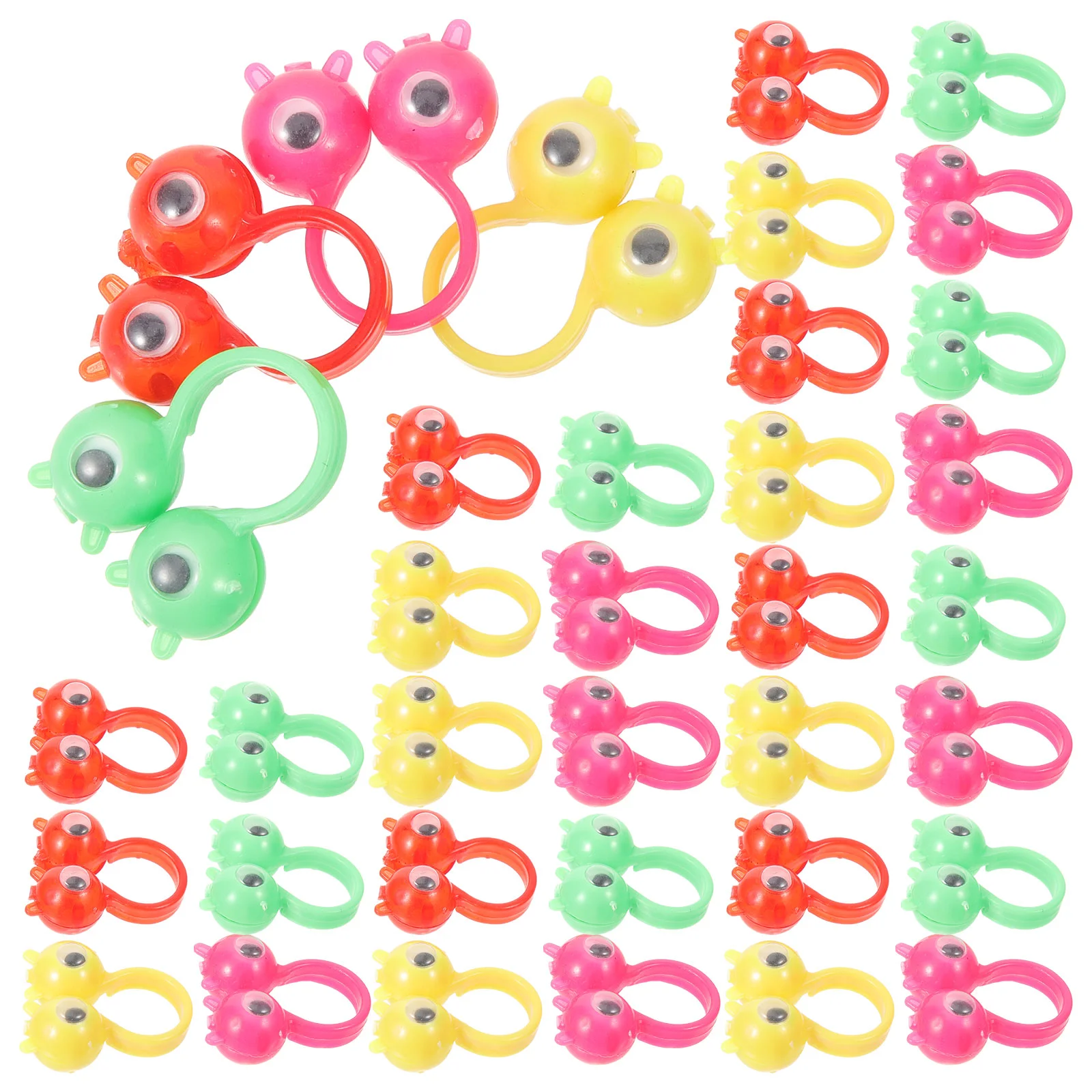 

Plastic Eyeball Rings Party Favor Toys Interesting Finger Puppet Educational Funny Plaything