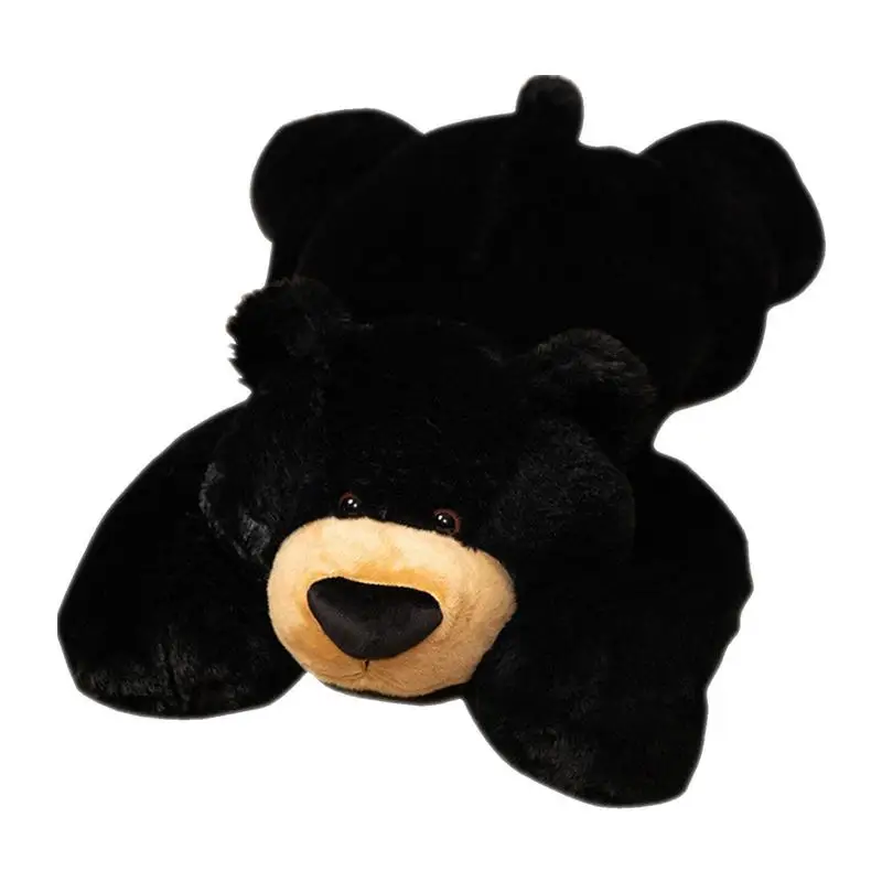 

Bear Plushie Kids Stuffed Animal Decorative Throw Pillow Lovely Soft Bear Stuffed Display Ornament For Sofa Bed Girls Throw