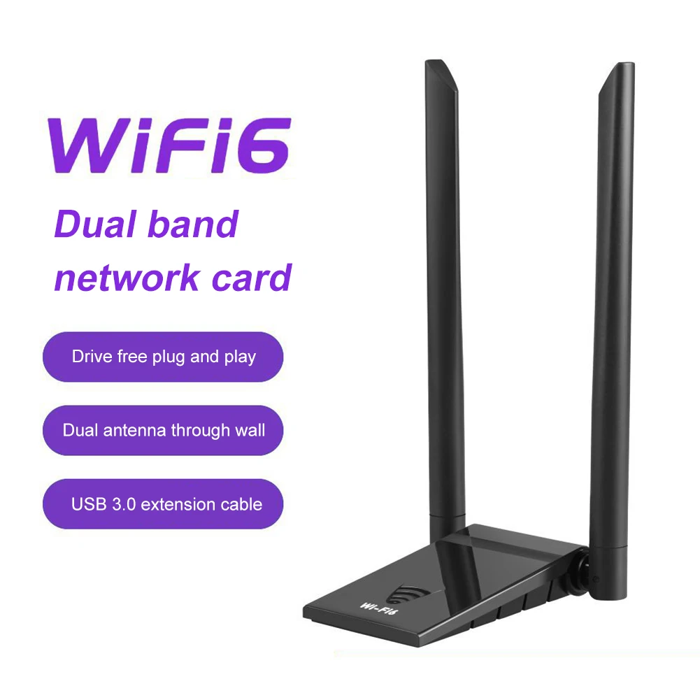 

Wi-Fi-адаптер WiFi6, 3,0 Мбит/с, 1800/2,4 ГГц, 5,8 Мбит/с