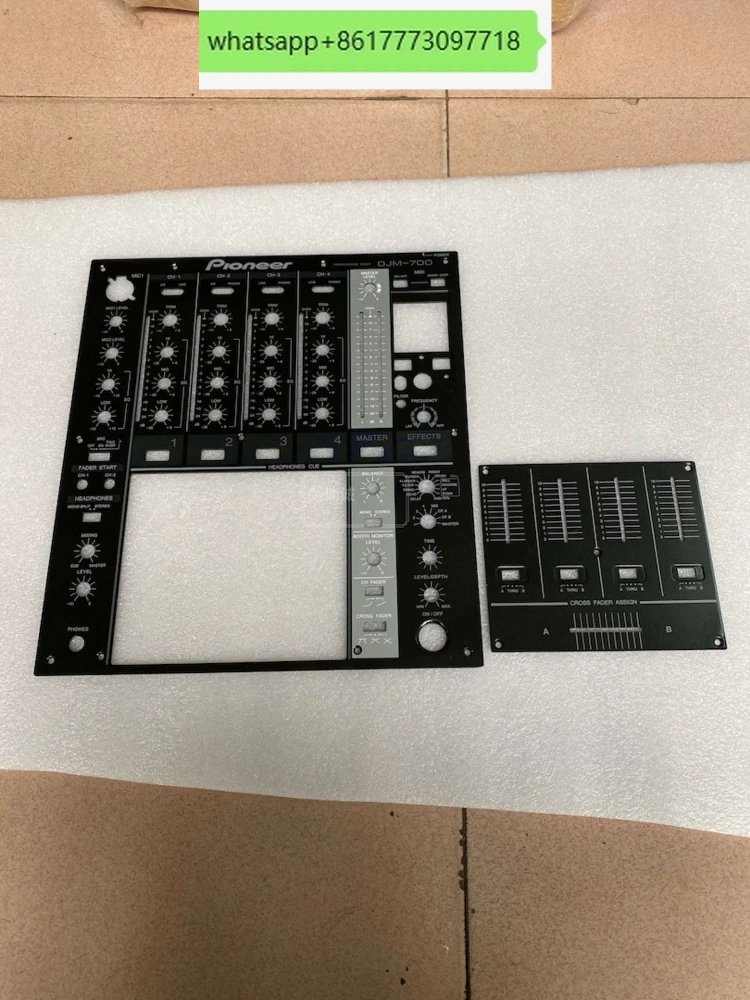 Pionero djm - 700-панель mesa mixta conjunto completo empuje placa hierro DJ media