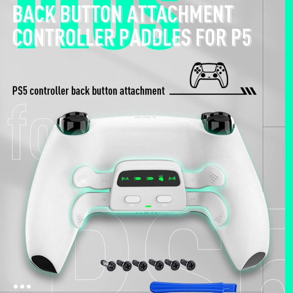 

For Ps5 Original Game Controller PS5 Accessories Type C Upgrade Interface Turbo-speed Adjustable Controller Paddle Remap Kit